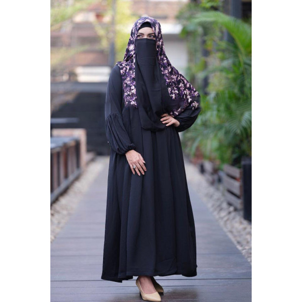 Mahzabin Abaya black