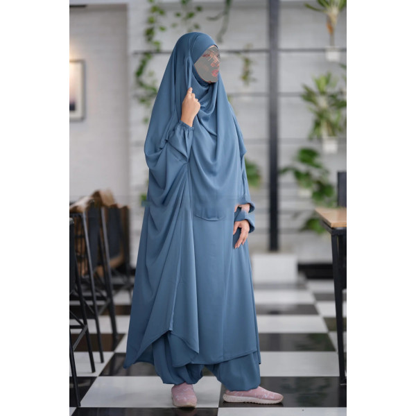 Amaya Jilbab Stone Blue