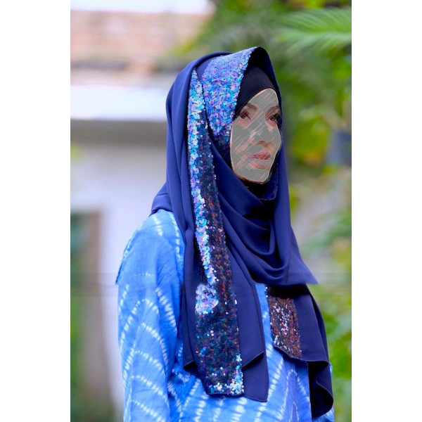 Sequence Scarf Navy